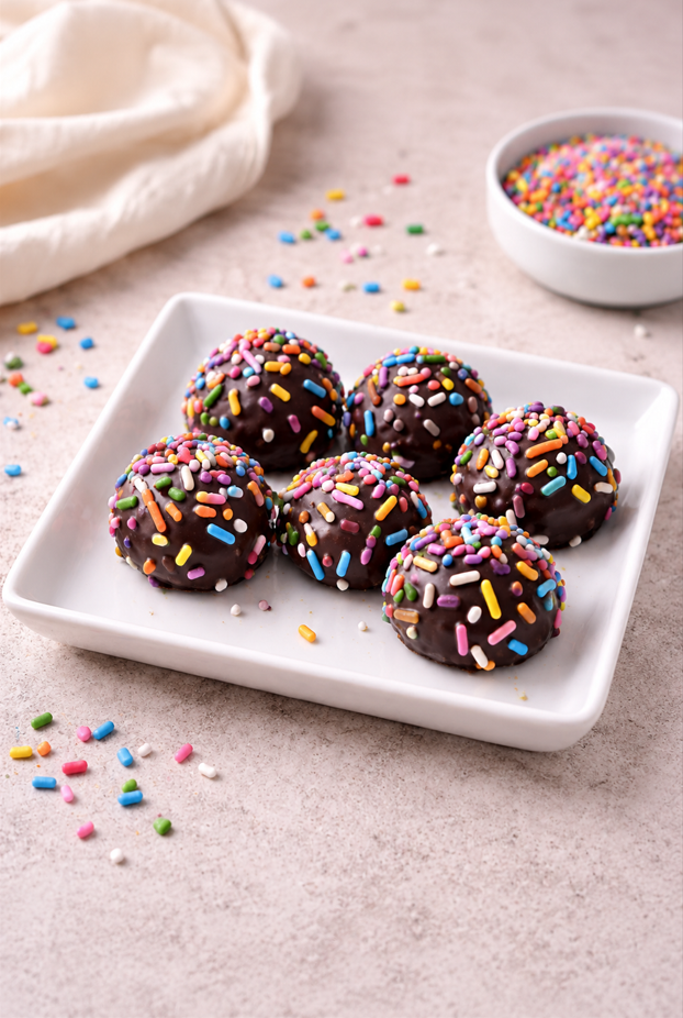 Birthday Cake Protein Power Bites