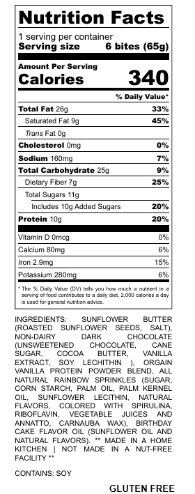 Birthday Cake Protein Power Bites