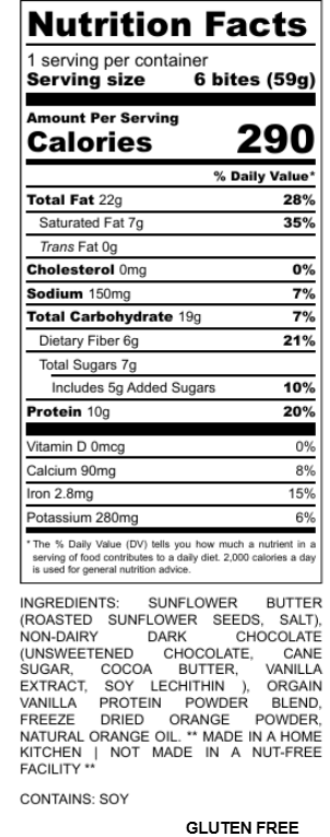 Cocoa Citrus Protein Power Bites