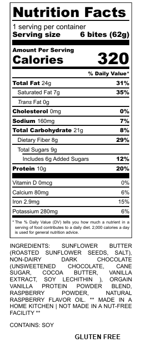 Raspberry Tart Protein Power Bites